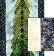 4 Foot Tall Pine Tree Kit (w/Sky and Border) Kit #1
