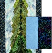 4 Foot Tall Pine Tree Kit (w/Sky and Border) Kit #2
